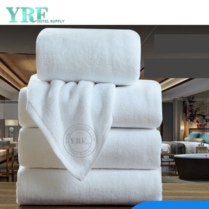 Asciugamani morbidi ad asciugatura rapida in cotone 100% bianco per hotel di lusso a 5 stelle