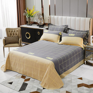 Set di lenzuola per tessuti per la casa Set di biancheria da letto a quadri comodi a prezzi economici