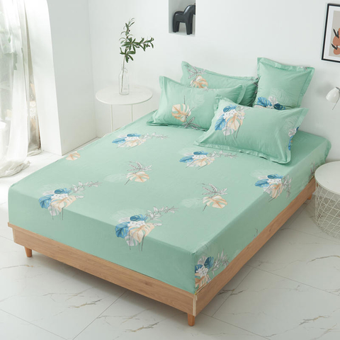Fade Soft Lenzuolo con angoli tasche profonde Biancheria da letto stampata verde