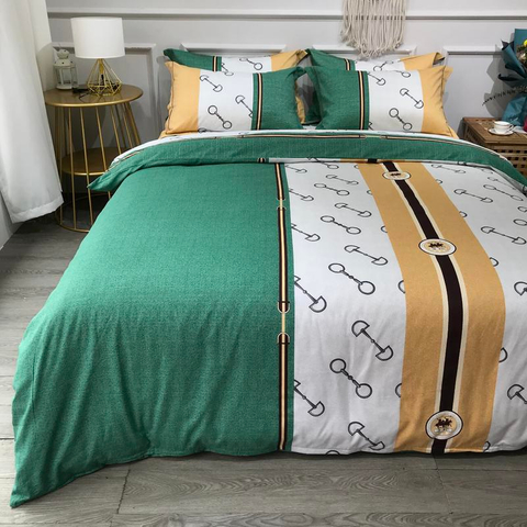 Biancheria da letto in tessuto per la casa Tessuto in cotone confortevole per letto king size 4 pezzi