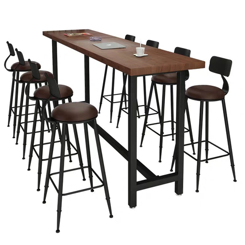 Factory Specials sgabello alto Mobili vintage Sedia e tavolo da bar in legno massello