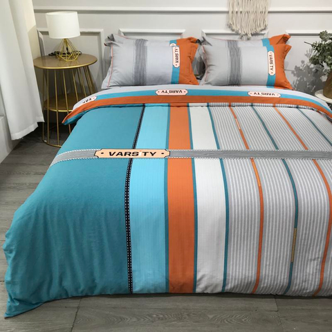 Biancheria da letto a buon mercato in cotone stampato morbido per letto king size