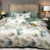 Biancheria da letto di design moderno in cotone spazzolato tessuto confortevole regina 4 pezzi